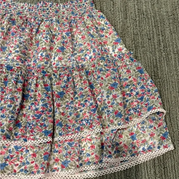 BB Dakota ruffle floral skirt lined mini - Picture 8 of 14